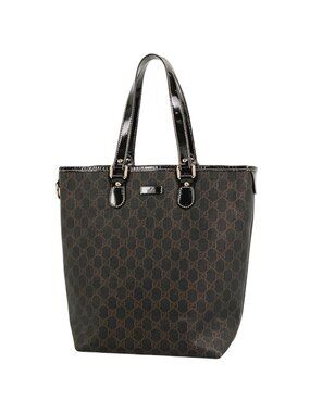 Gucci GG Pattern Tote Dark Brown